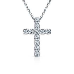 Золотая подвеска с бриллиантами выращенными