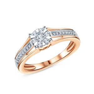 Золотое кольцо с бриллиантами