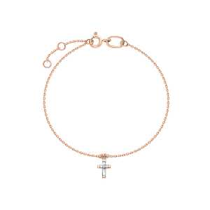 Золотой браслет с бриллиантами природными