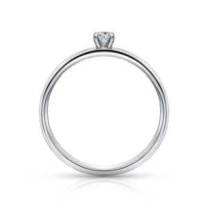 Платиновое кольцо с бриллиантами природными