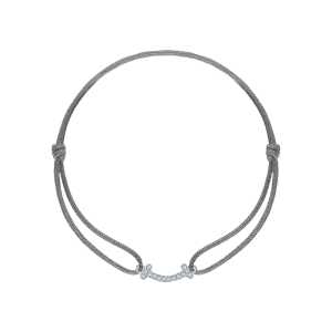 Серебряный браслет с бриллиантами природными